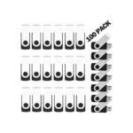 128MB Bulk Flash Drives 100 Pack, EASTBULL USB 2.0 Metal Flash Drives Bulk Thumb