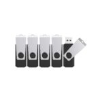 TOPESEL 5 Pack 32GB USB Flash Drives Flash Drive Flash Memory Stick Swivel USB