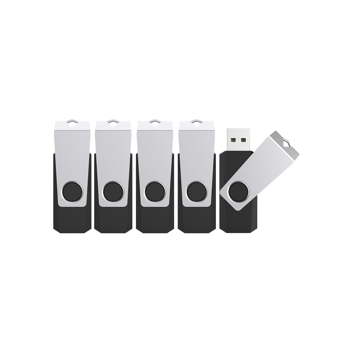 TOPESEL 5 Pack 32GB USB Flash Drives Flash Drive Flash Memory Stick Swivel USB-1 TOPESEL 5 Pack 32GB USB Flash Drives Flash Drive Flash Memory Stick Swivel USB - Image 1