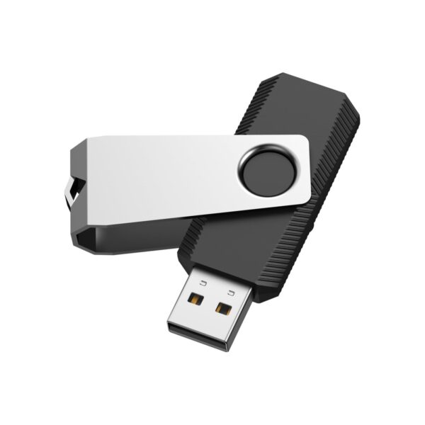 RAOYI 32GB USB 2.0 Flash Drive Swivel Metal Memory Stick Thumb Drive for Data