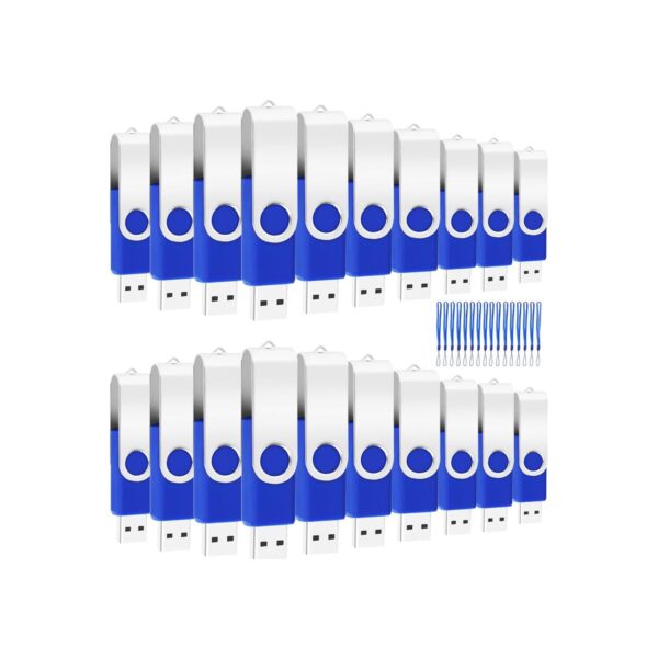 20 Pack 4GB Bulk Flash Drives, EASTBULL USB 2.0 Metal Flash Drive Bulk Thumb