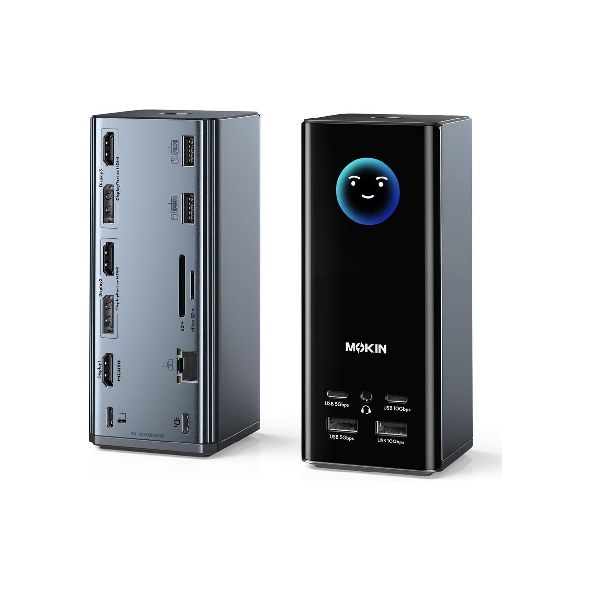 USB C Docking Station 3 Monitors, MOKiN Triple Display Docking Station with 3-1 USB C Docking Station 3 Monitors, MOKiN Triple Display Docking Station with 3 - Image 1