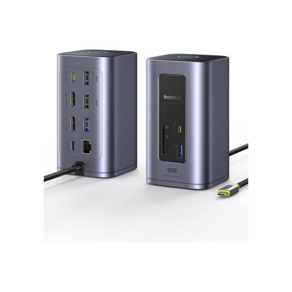 Baseus Docking Station USB-C, Nomos Air 12 in 1, Docking Station 2 Monitors
