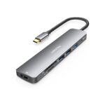 UANTIN USB C Hub, 7 in 1 Multiport Adapter for Laptop/Mac Type C Devices