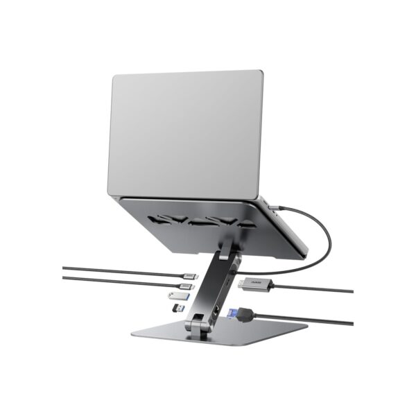 BENFEI Laptop Stand with USB C 6in1 Docking Station, HDMI 4K@60Hz