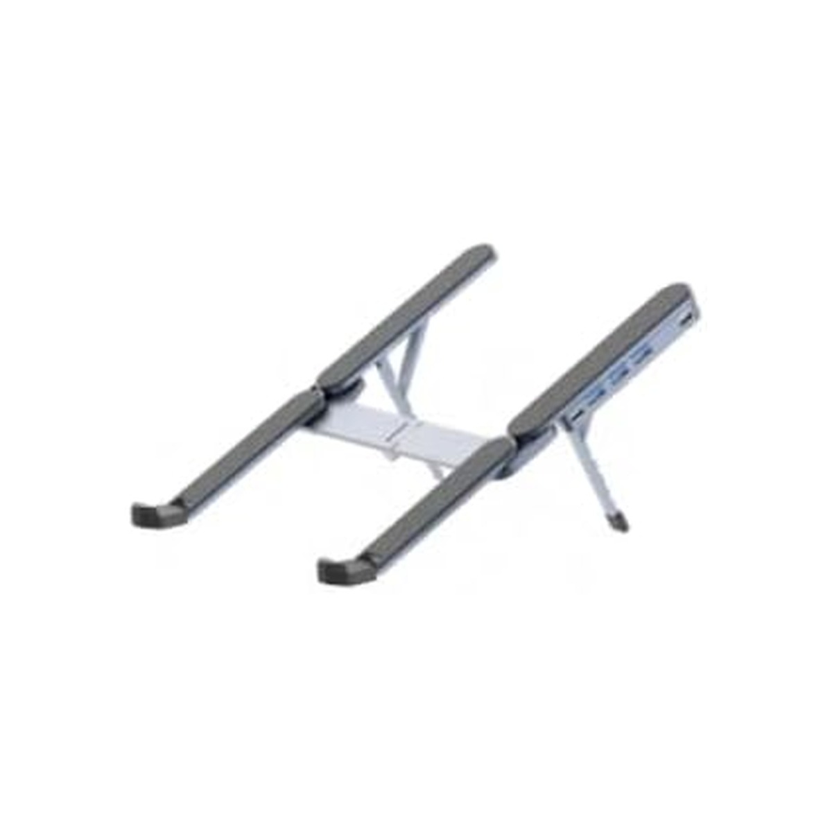 Laptop Stand with Foldable USB Hub, Adjustable Ergonomic Desk Riser-1 Laptop Stand with Foldable USB Hub, Adjustable Ergonomic Desk Riser - Image 1