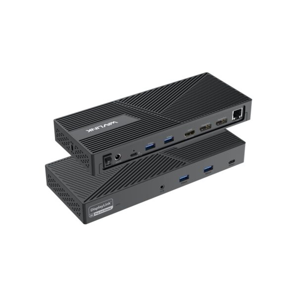 WAVLINK Docking Station 3 Monitors, 12-in-1 DisplayLink Docking Station with