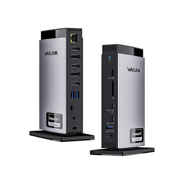 WAVLINK Docking Station 3 Monitors, Triple 4K@60Hz for MacBook