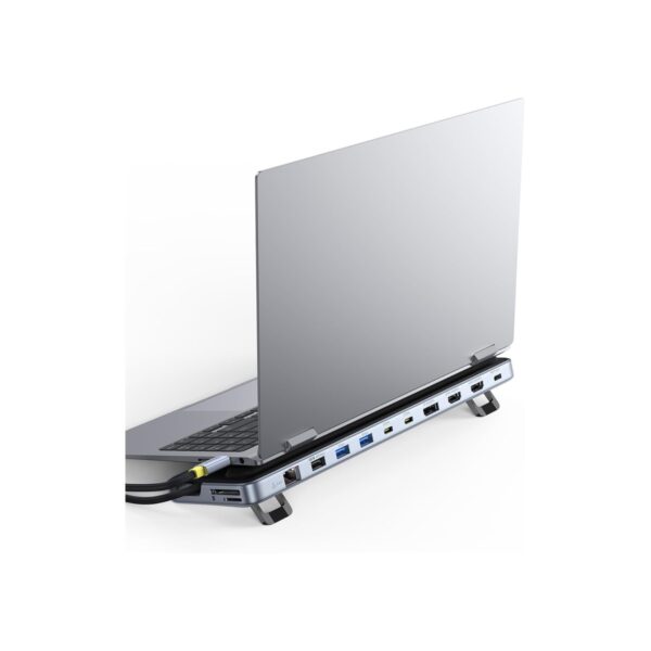 Baseus Laptop Docking Station Stand, 12 in 1 HUB Triple 4K Display, HDMI/DP