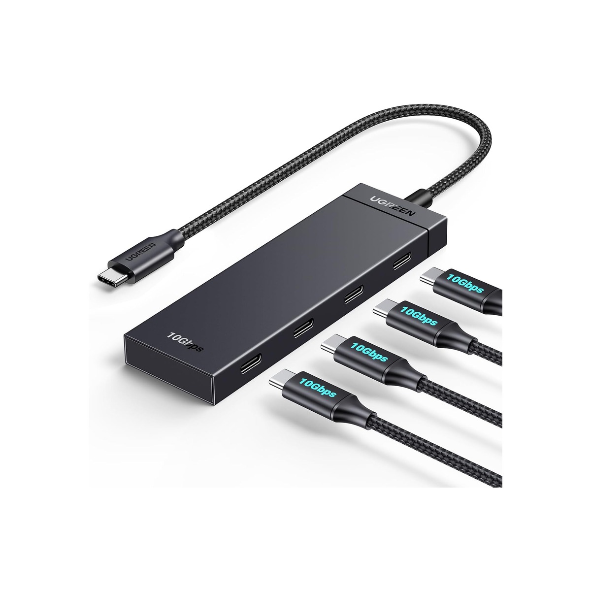 UGREEN USB C Hub 4 Ports, Multiple USB 3.2 Hub, 4x10Gbps Data Transfer-1 UGREEN USB C Hub 4 Ports, Multiple USB 3.2 Hub, 4x10Gbps Data Transfer - Image 1