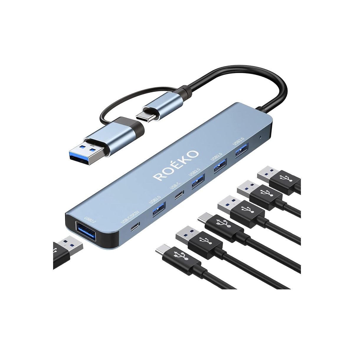 USB Hub 3.0,USB c hub,USB hub with Multiport Adapter-1 USB Hub 3.0,USB c hub,USB hub with Multiport Adapter - Image 1