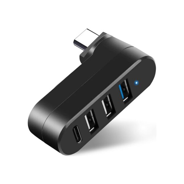 VIENON 4-Port USB C Hub [90°/180° Degree Rotatable]