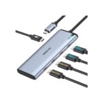 USB C to USB C Hub Dual Monitor, USBC Splitter with 4K@60Hz DP Alt Mode Video