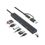 VIENON USB C Hub USB Hub 3.0 with SD Card Reader(8-in-1)