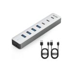 EJAY 4 Port USB3.0 and USB-C HUB for PC,Laptop,MacBook Pro etc