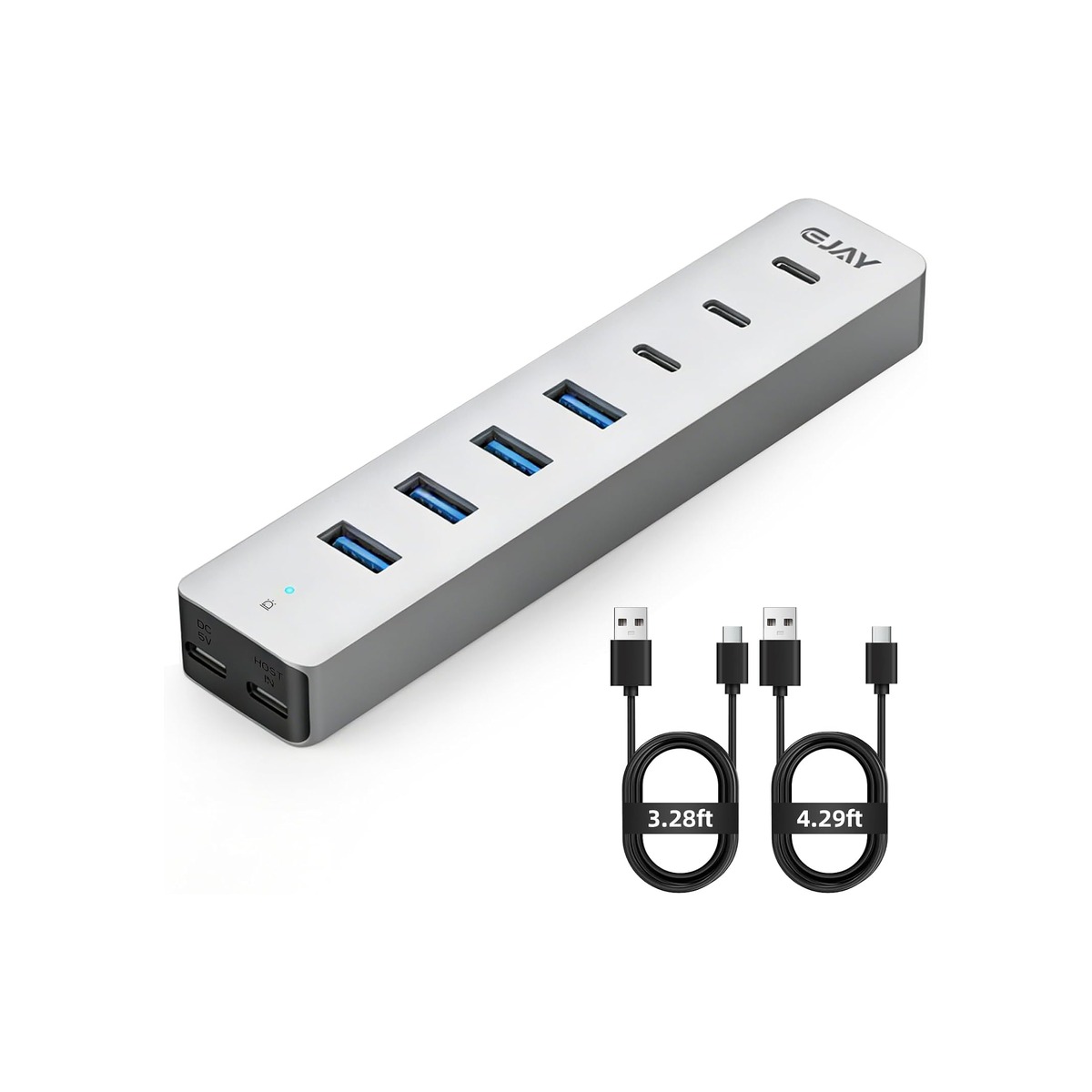EJAY 4 Port USB3.0 and USB-C HUB for PC,Laptop,MacBook Pro etc-1 EJAY 4 Port USB3.0 and USB-C HUB for PC,Laptop,MacBook Pro etc - Image 1