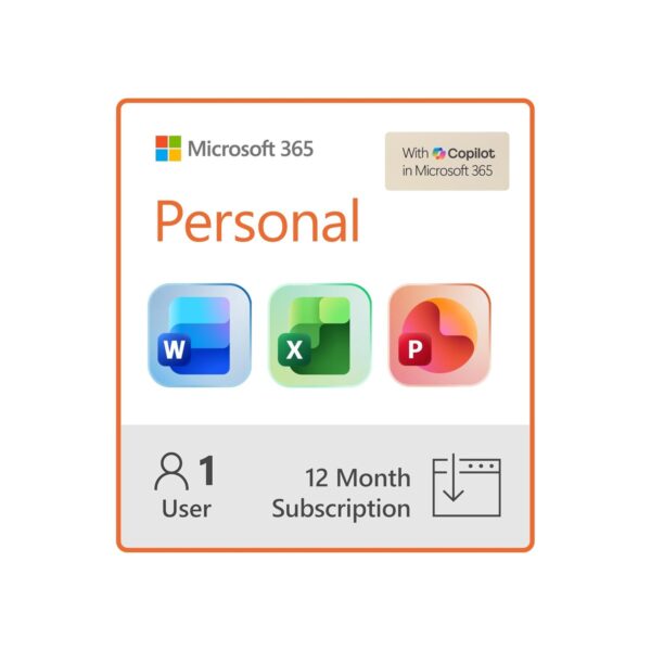 Microsoft 365 Personal | 12-Month Subscription | 1 Person | Premium Office Apps