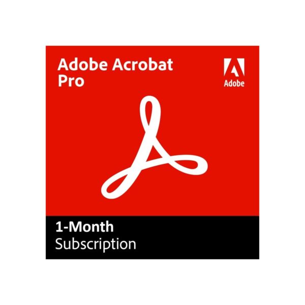 Acrobat Pro | 1-Month Subscription | PDF Software |Convert, Edit, E-Sign