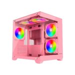 Apevia Prism-PK Dual Chamber Micro-ATX Case with 7X ARGB PWM Fans