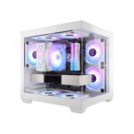 darkFlash ITX PC Case, Pre-Install 3 PWM ARGB Fans Computer Case