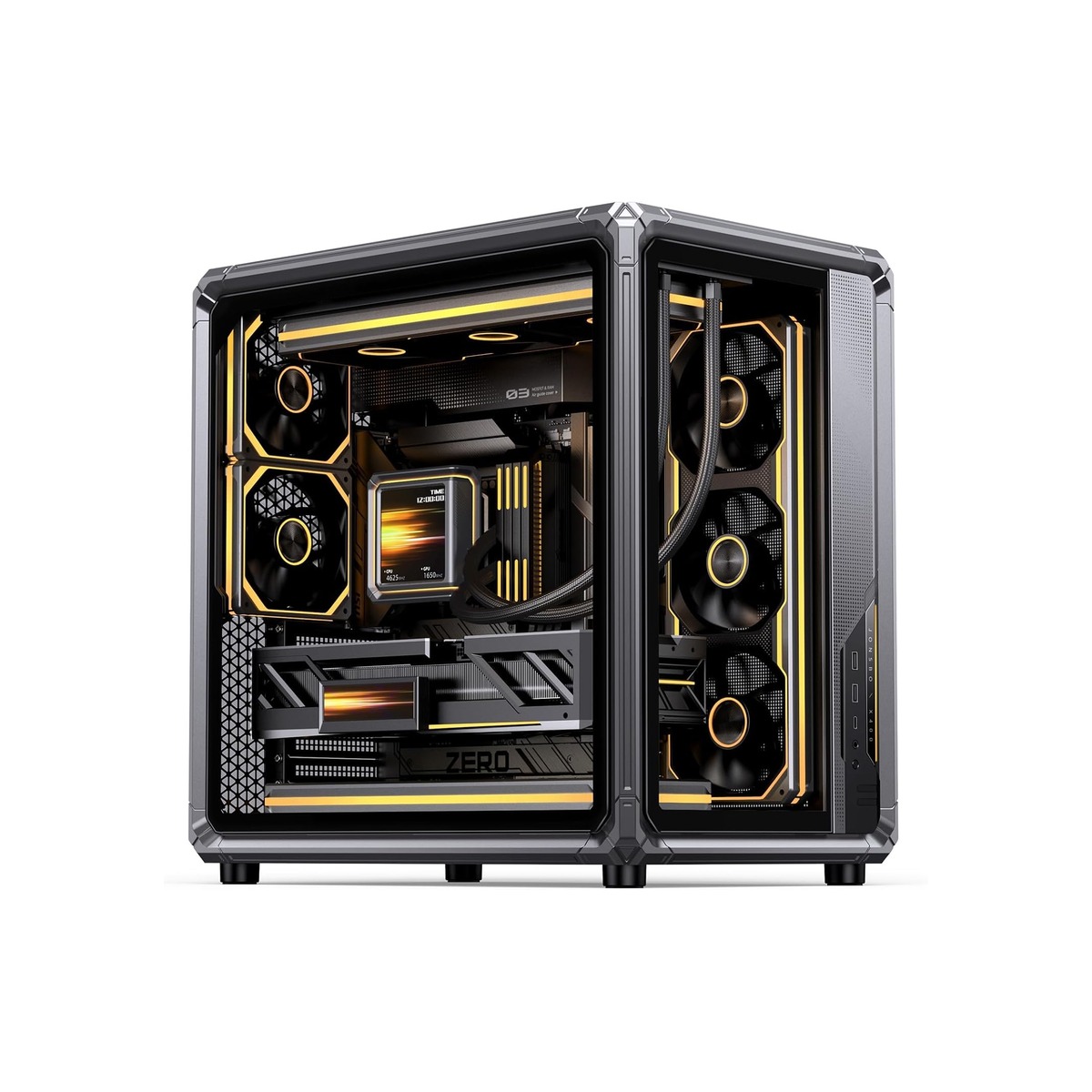 JONSBO X400 Gray ATX PC Case, Back-Connect Desktop Case-1 JONSBO X400 Gray ATX PC Case, Back-Connect Desktop Case - Image 1