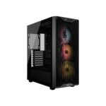 CORSAIR 3200D RS ARGB Mid-Tower PC Case – 3X RS120 ARGB PWM Fans Included