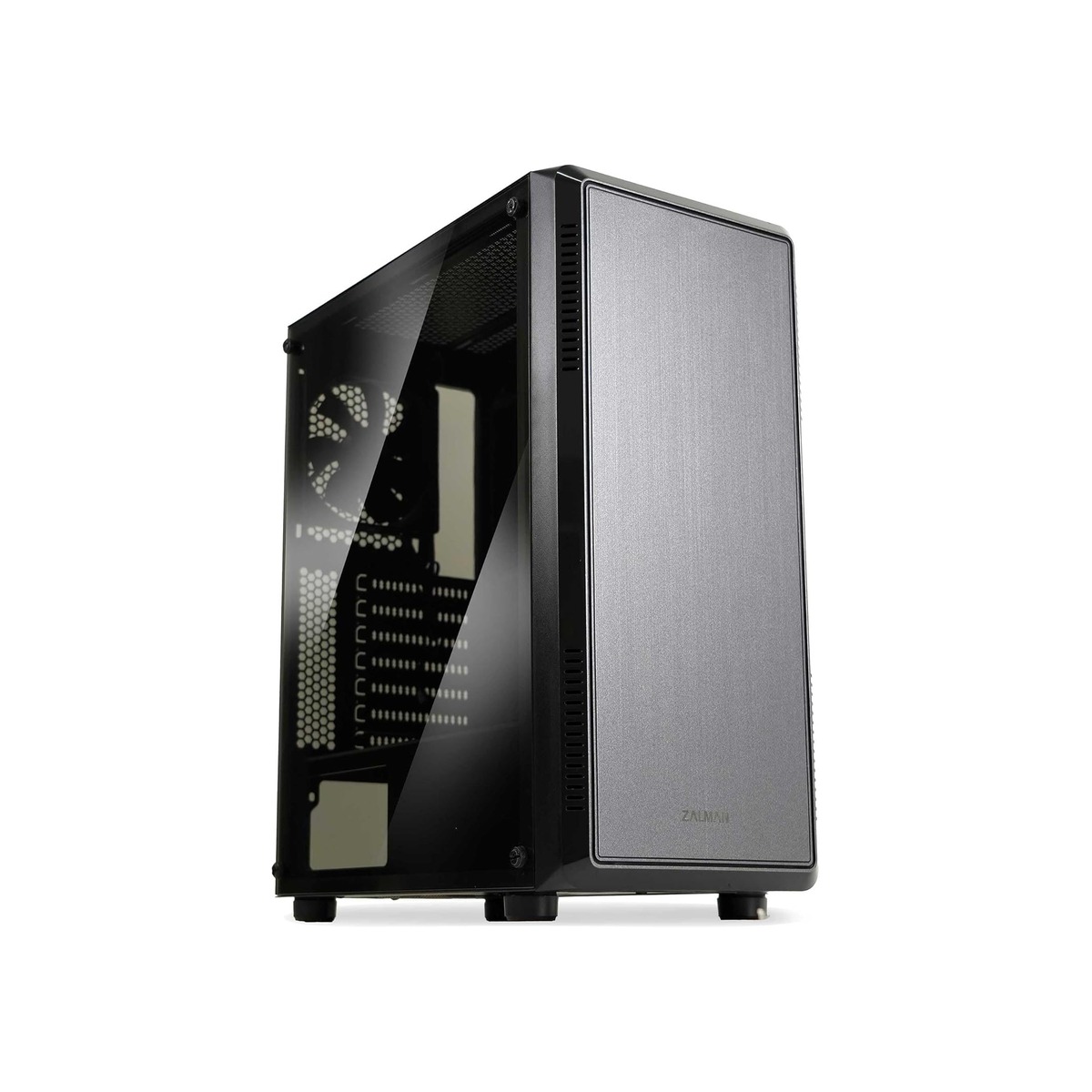 Zalman S4 ATX Mid-Tower Desktop Computer PC Case, 2 x 120mm Quiet Fans-1 Zalman S4 ATX Mid-Tower Desktop Computer PC Case, 2 x 120mm Quiet Fans - Image 1