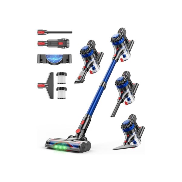 KARDV Cordless Vacuum Cleaner, 500W/40Kpa Vacuum Cleaners for Home