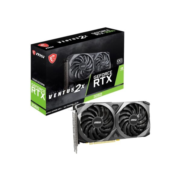 msi Gaming GeForce RTX 3060 Ventus 2X 12G OC V1 Graphics Card - 15 Gbps GDRR6