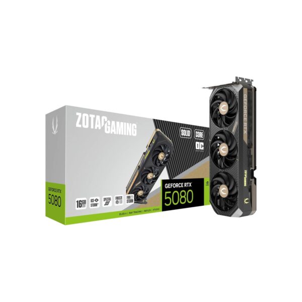 ZOTAC Gaming GeForce RTX 5080 Solid CORE OC DLSS 4 16GB GDDR7 256-bit 30 Gbps