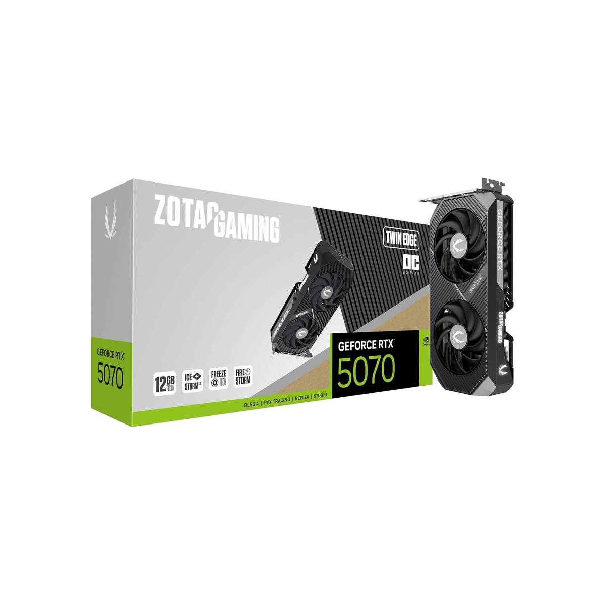 ZOTAC Gaming GeForce RTX 5070 Twin Edge OC DLSS 4 12GB GDDR7 192-bit 28 Gbps-1 ZOTAC Gaming GeForce RTX 5070 Twin Edge OC DLSS 4 12GB GDDR7 192-bit 28 Gbps - Image 1