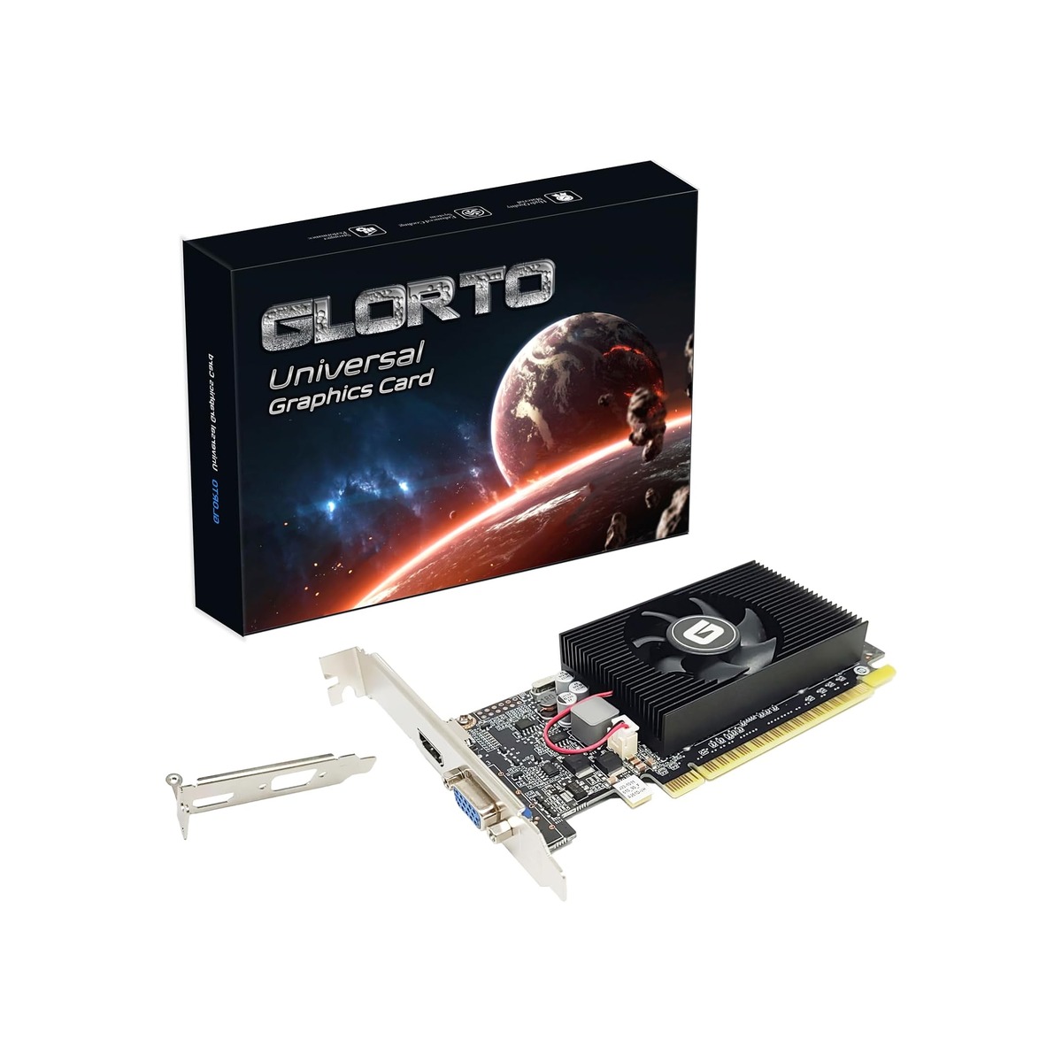 GeForce GT 610 2G DDR3 Low Profile Graphics Card, PCI Express 1.1 x16, HDMI/VGA-1 GeForce GT 610 2G DDR3 Low Profile Graphics Card, PCI Express 1.1 x16, HDMI/VGA - Image 1