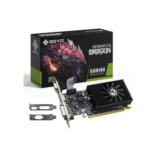 SOYO GeForce GT 740 4GB DDR3 Low Profile Graphics Card, HDMI/VGA/DVI-D Port