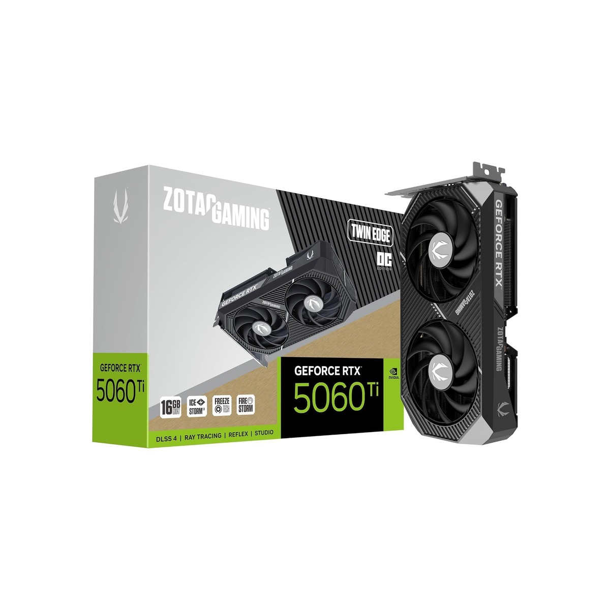 ZOTAC Gaming GeForce RTX 5060 Ti 16GB Twin Edge OC DLSS 4 16GB GDDR7 128-bit 28-1 ZOTAC Gaming GeForce RTX 5060 Ti 16GB Twin Edge OC DLSS 4 16GB GDDR7 128-bit 28 - Image 1