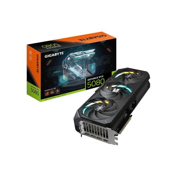 GIGABYTE GeForce RTX 5080 Gaming OC 16G Graphics Card, WINDFORCE Cooling System