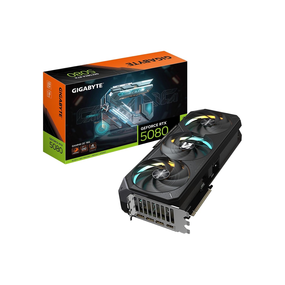 GIGABYTE GeForce RTX 5080 Gaming OC 16G Graphics Card, WINDFORCE Cooling System-1 GIGABYTE GeForce RTX 5080 Gaming OC 16G Graphics Card, WINDFORCE Cooling System - Image 1