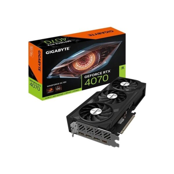 Gigabyte GeForce RTX 4070 WINDFORCE OC 12GB Graphics Card - 12GB DDRX6 21Gbps