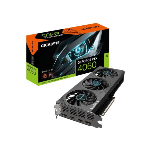 Gigabyte GeForce RTX 4060 Eagle OC 8G Graphics Card, 3X WINDFORCE Fans