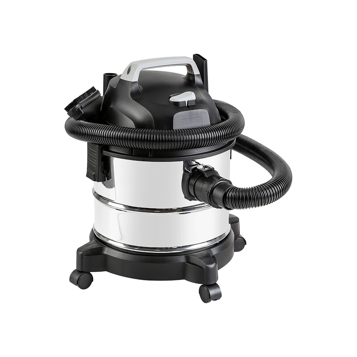 Amazon Basics Wet Dry Shop Vacuum Cleaner, 4 Gallon, 3 HP Stainless Steel-1 Amazon Basics Wet Dry Shop Vacuum Cleaner, 4 Gallon, 3 HP Stainless Steel - Image 1