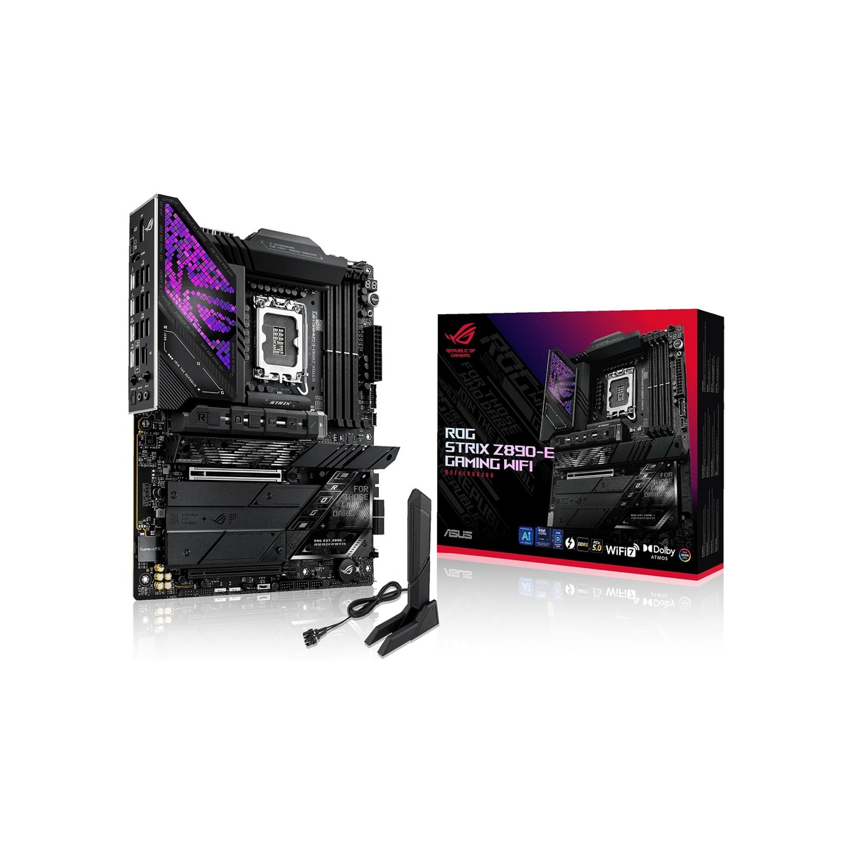 ASUS ROG Strix Z890-E Gaming WiFi Intel® Z890 LGA 1851 ATX Motherboard-1 ASUS ROG Strix Z890-E Gaming WiFi Intel® Z890 LGA 1851 ATX Motherboard - Image 1