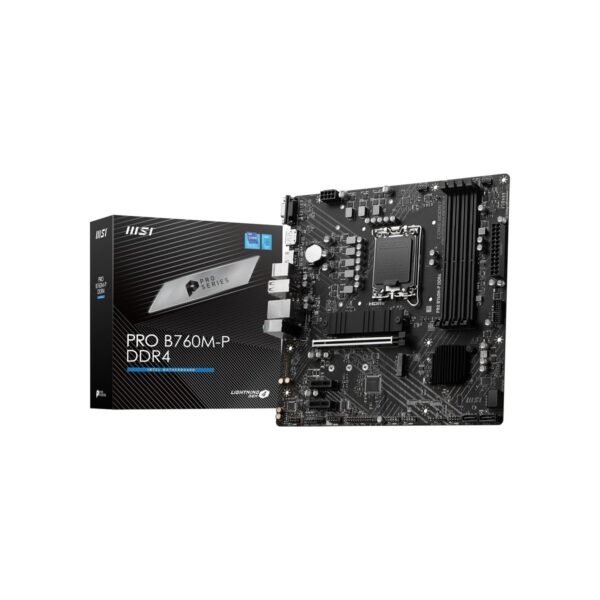 MSI PRO B760M-P DDR4 ProSeries Motherboard (Supports 12th/13th/14th Gen Intel