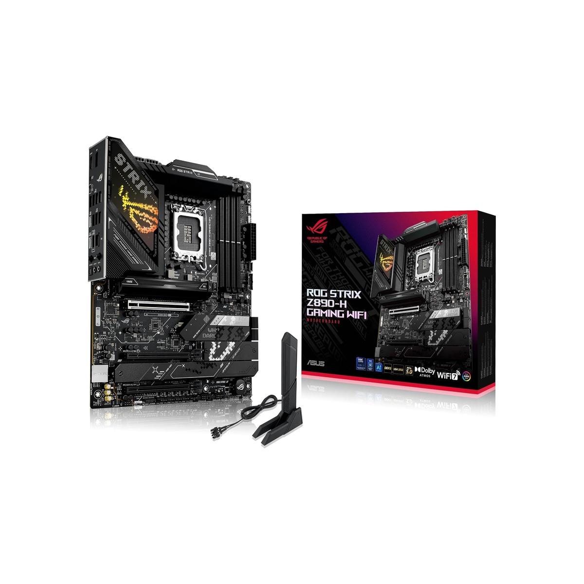 ASUS ROG Strix Z890-H Gaming WiFi Z890 LGA 1851 ATX Motherboard-1 ASUS ROG Strix Z890-H Gaming WiFi Z890 LGA 1851 ATX Motherboard - Image 1