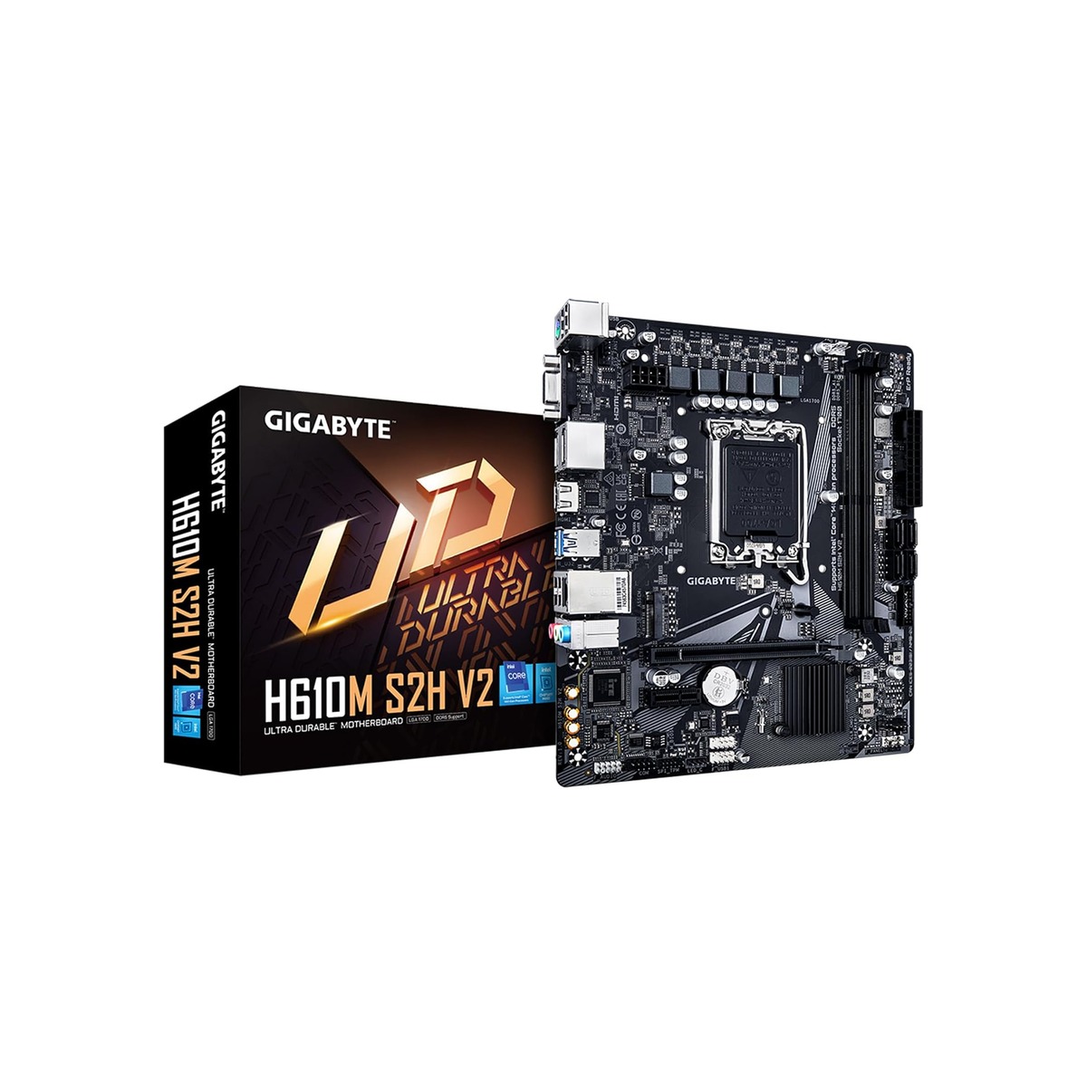 GIGABYTE H610M S2H V2 Motherboard, Supports 14th/13th/12th Gen Intel Core-1 GIGABYTE H610M S2H V2 Motherboard, Supports 14th/13th/12th Gen Intel Core - Image 1
