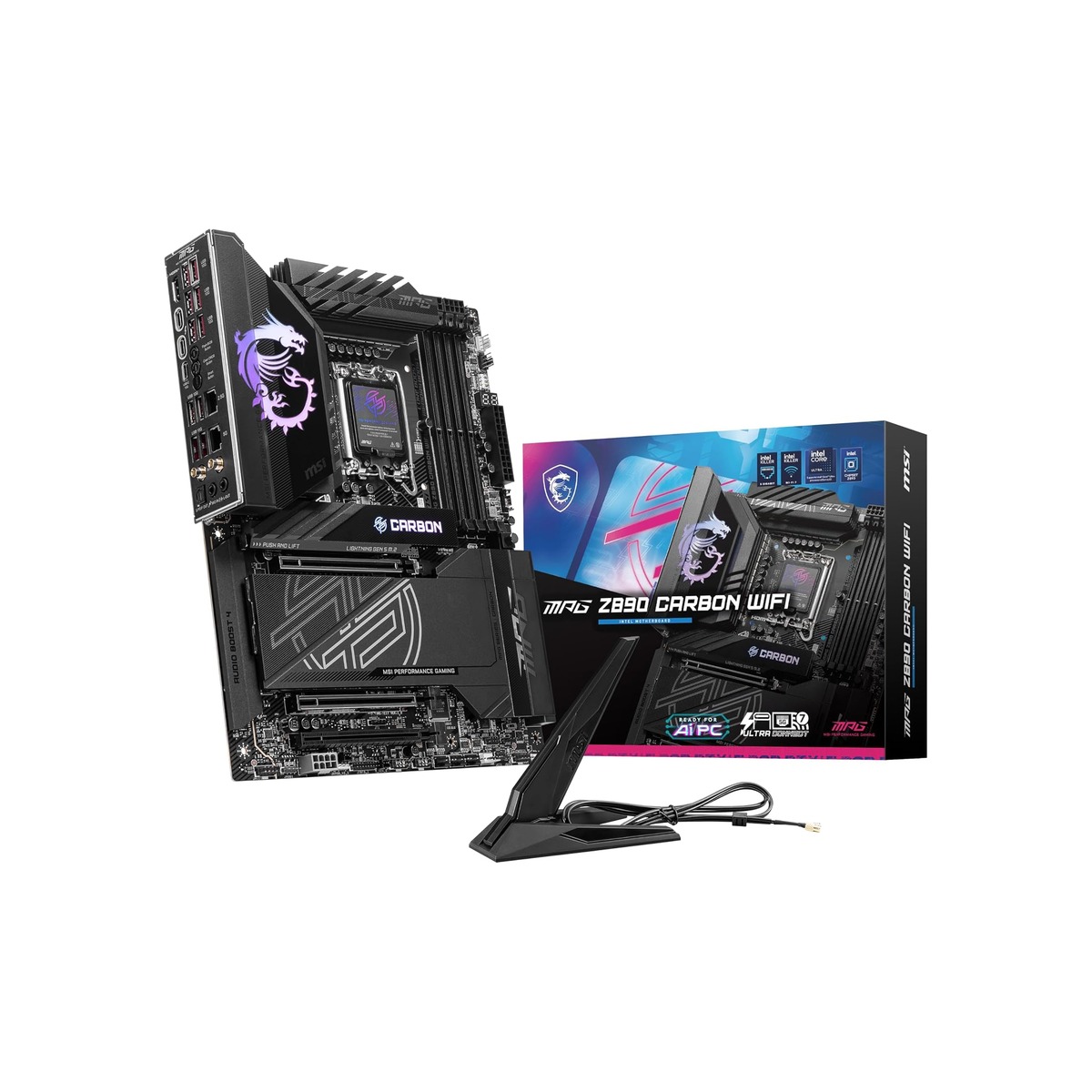 MSI MPG Z890 Carbon WiFi Gaming Motherboard (Support Core Ultra Series 2 Intel-1 MSI MPG Z890 Carbon WiFi Gaming Motherboard (Support Core Ultra Series 2 Intel - Image 1