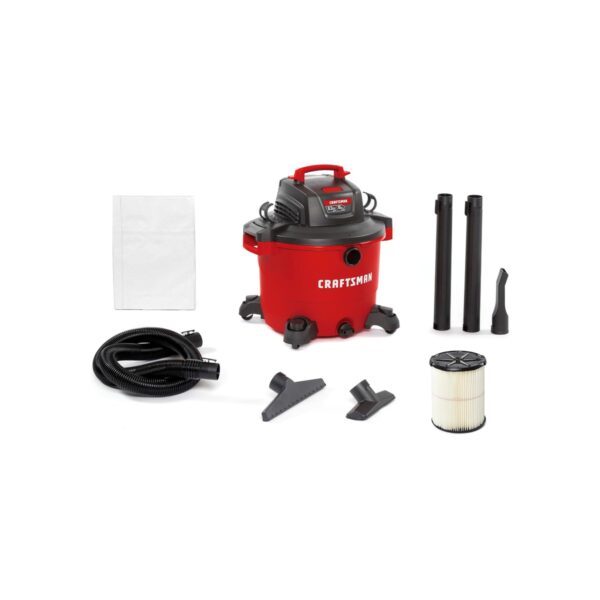 CRAFTSMAN CMXEVBE17595 16 Gallon 6.5 Peak HP Wet Dry Shop Vacuum