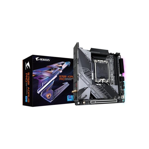 GIGABYTE B760I AORUS PRO (LGA 1700/ B760/ Mini-ITX/ DDR5/ Dual M.2/ PCIe 4.0