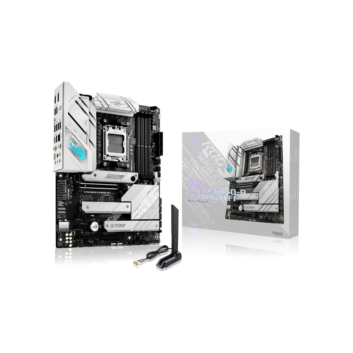 ASUS ROG Strix B650-A Gaming WiFi AMD B650 AM5 RyzenTM Desktop 9000 8000 & 7000-1 ASUS ROG Strix B650-A Gaming WiFi AMD B650 AM5 RyzenTM Desktop 9000 8000 & 7000 - Image 1