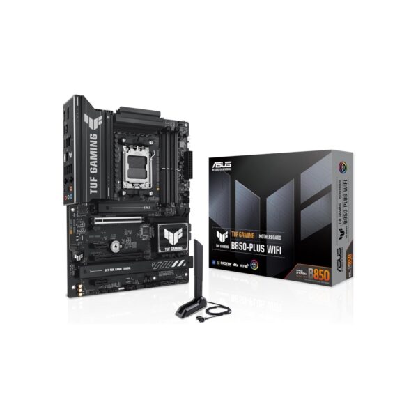ASUS TUF Gaming B850-PLUS WiFi AMD AM5 B850 ATX Motherboard, 14+2+1 80A Stages