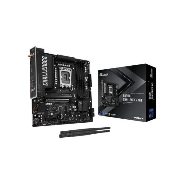 ASRock B860M Challenger WiFi mATX Motherboard, Intel Core Ultra (Series 2)