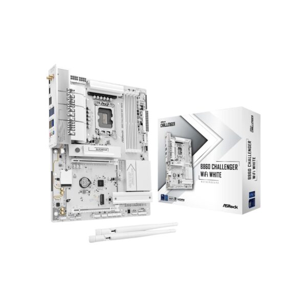 ASRock B860 Challenger WiFi White LGA1851 ATX Motherboard